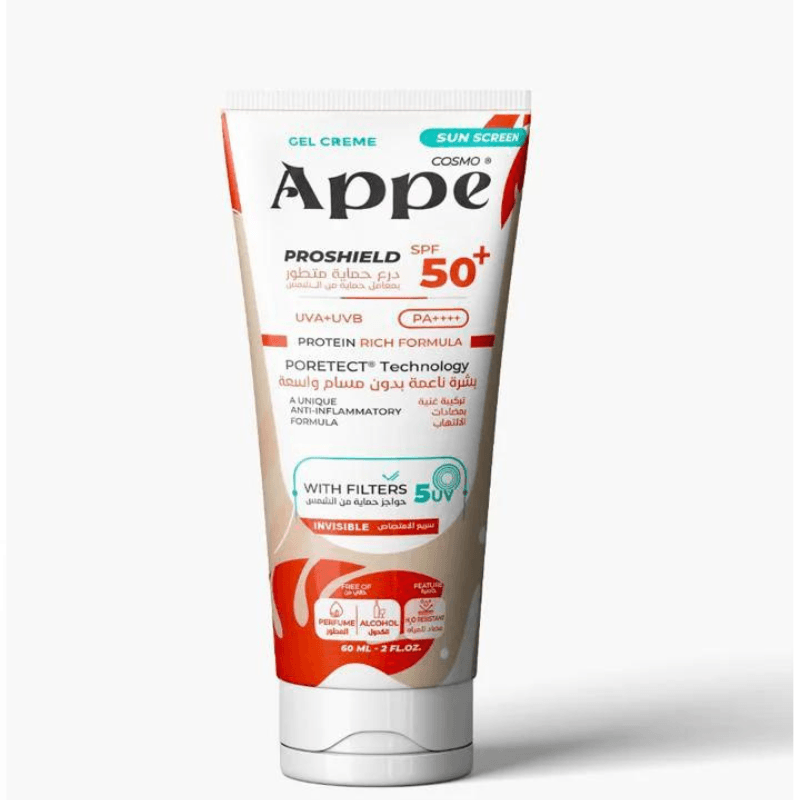 COSMO APPE SUNSCREEN GEL CREAM SPF50+ 60 ML
