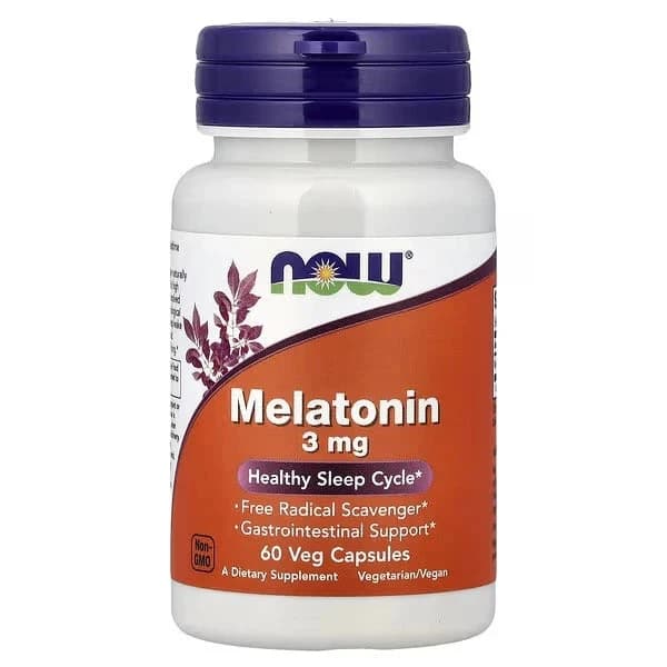 NOW MELATONIN 3MG 60CAP