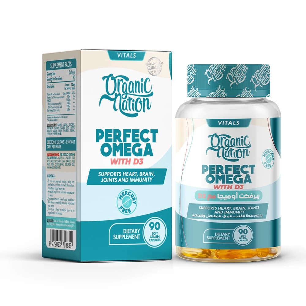 ORGANIC NATION PERFECT OMEGA WITH D 90 TAB