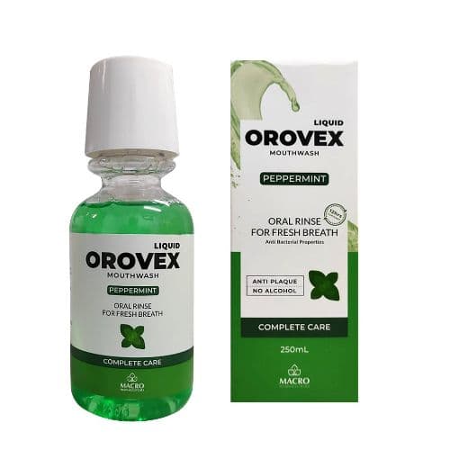 Orovex Mouth Wash With Peppermint 250 Ml
