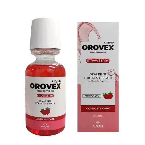 Orovex Mouth Wash With Strawberry 250 Ml