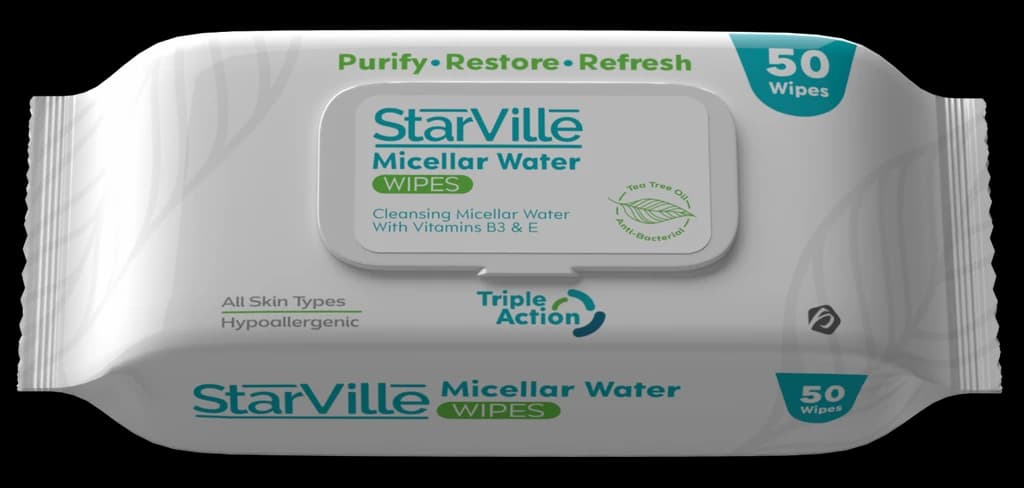 STARVILLE MICELLAR WATER 50 WIPES
