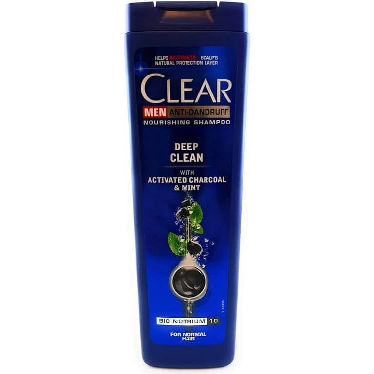 Clear Shampoo Activated Charcoal 180ml Shedding