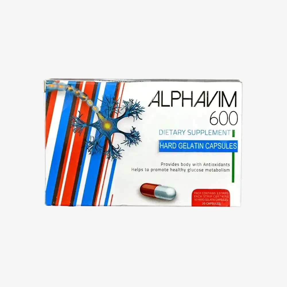 ALPHAVIM 600 MGM 20 CAP