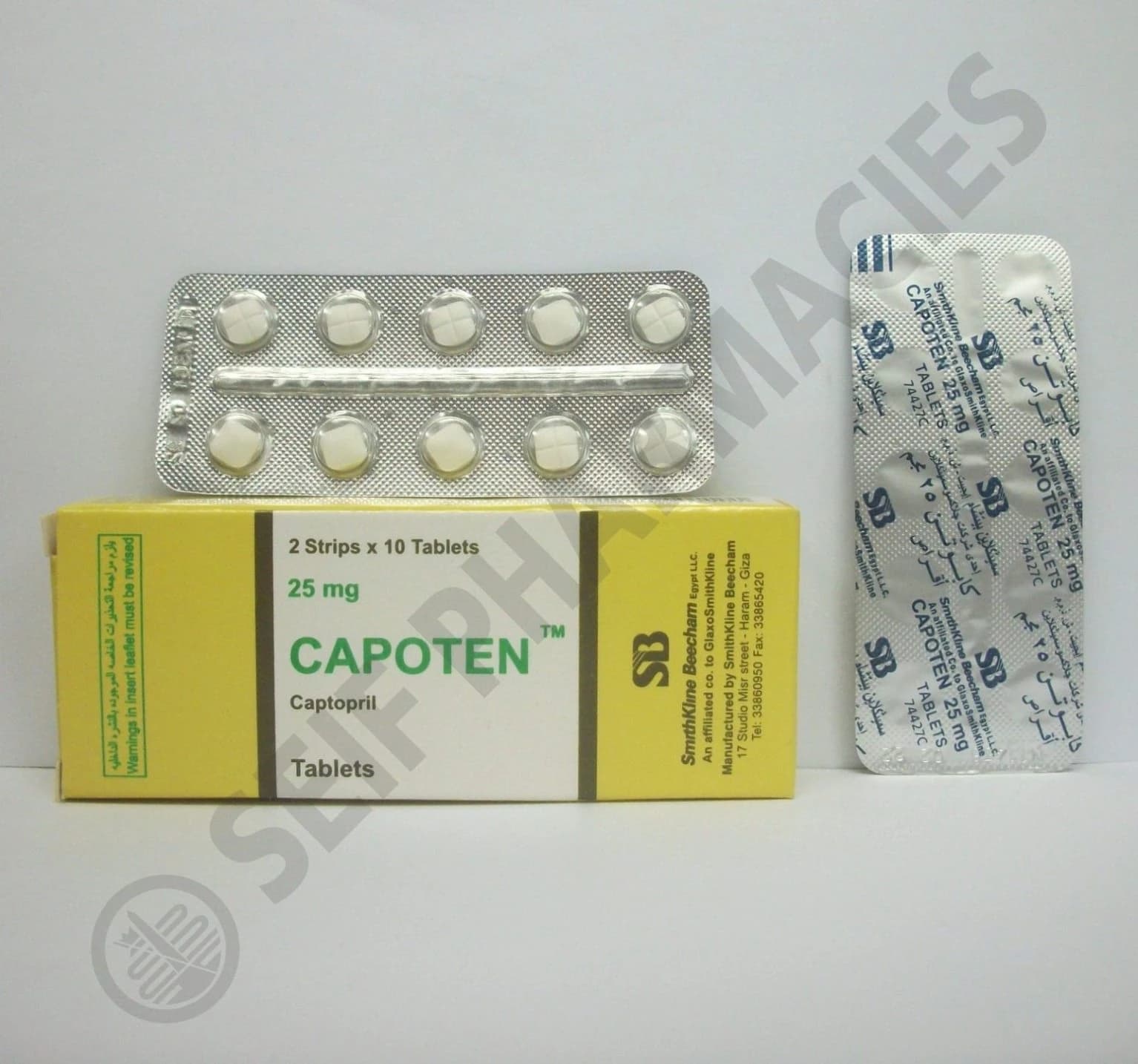CAPOTEN 25MGM 20TAP