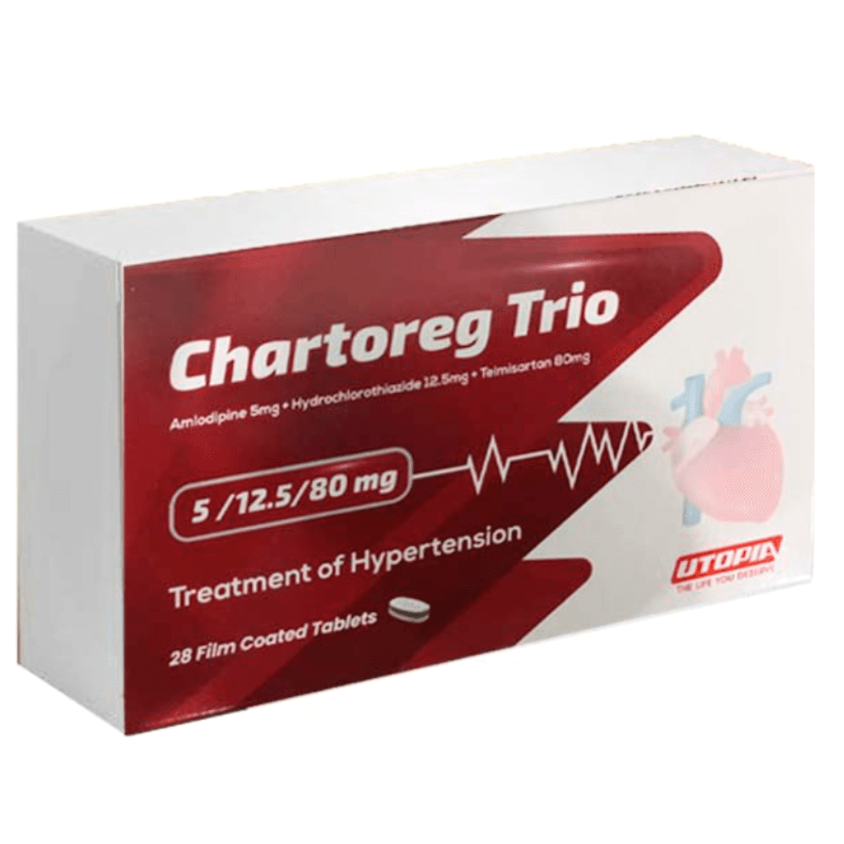 CHARTOREG TRIO 5/12.5/80MGM 28TAPS