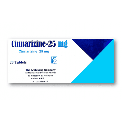 CINNARIZINE 25MGM 20TAP