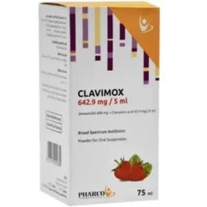 CLAVIMOX 642.9MGM syp