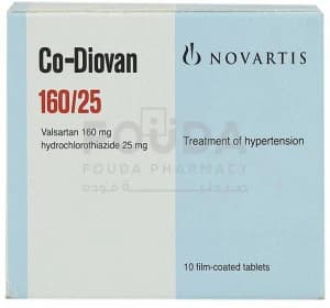 CO-DIOVAN 160/25 MGM 10 TAP
