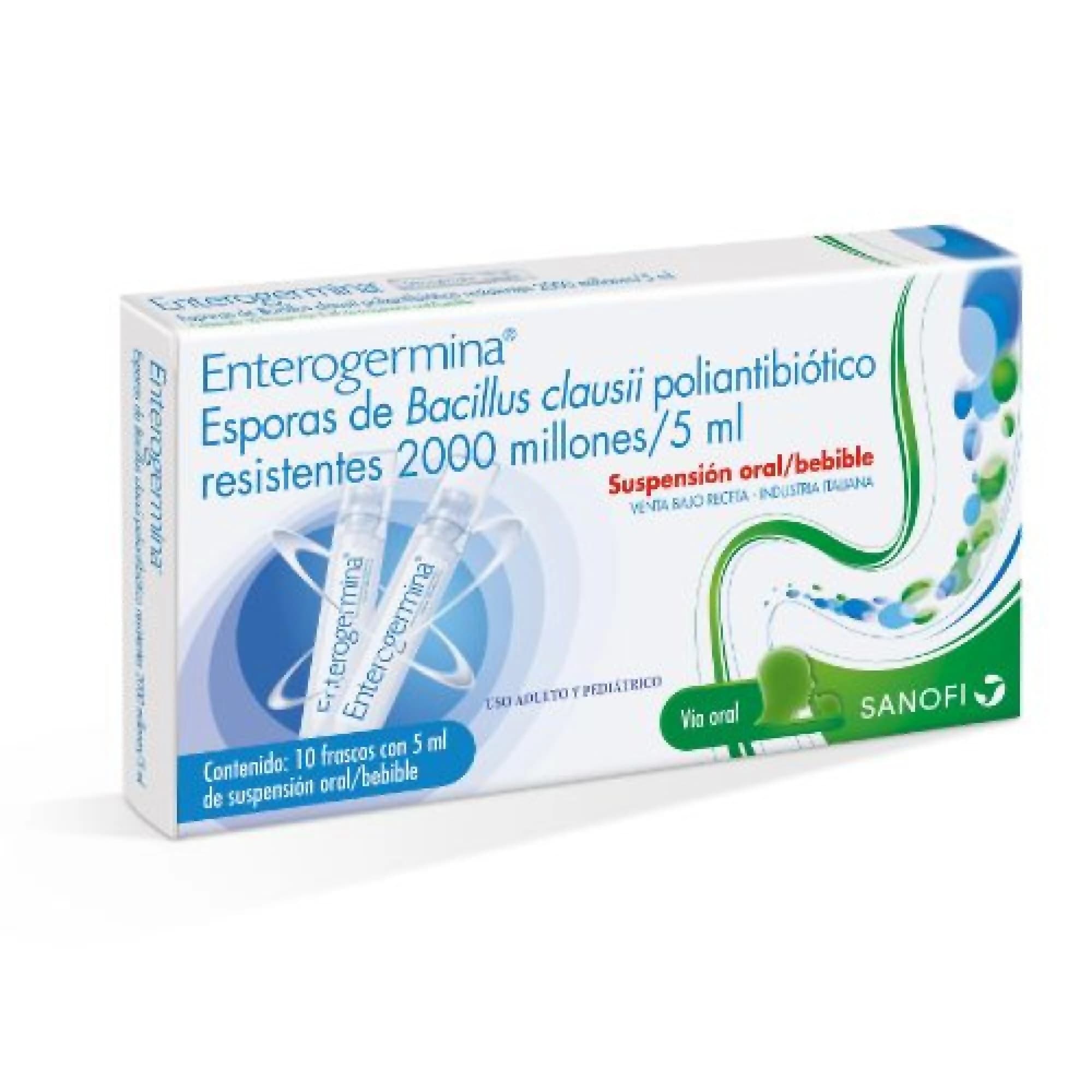 ENTEROGERMINA 10 ORAL VIAL5ML
