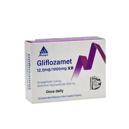 Gliflozamet XR 12.5/1000 MGM 30 TAP