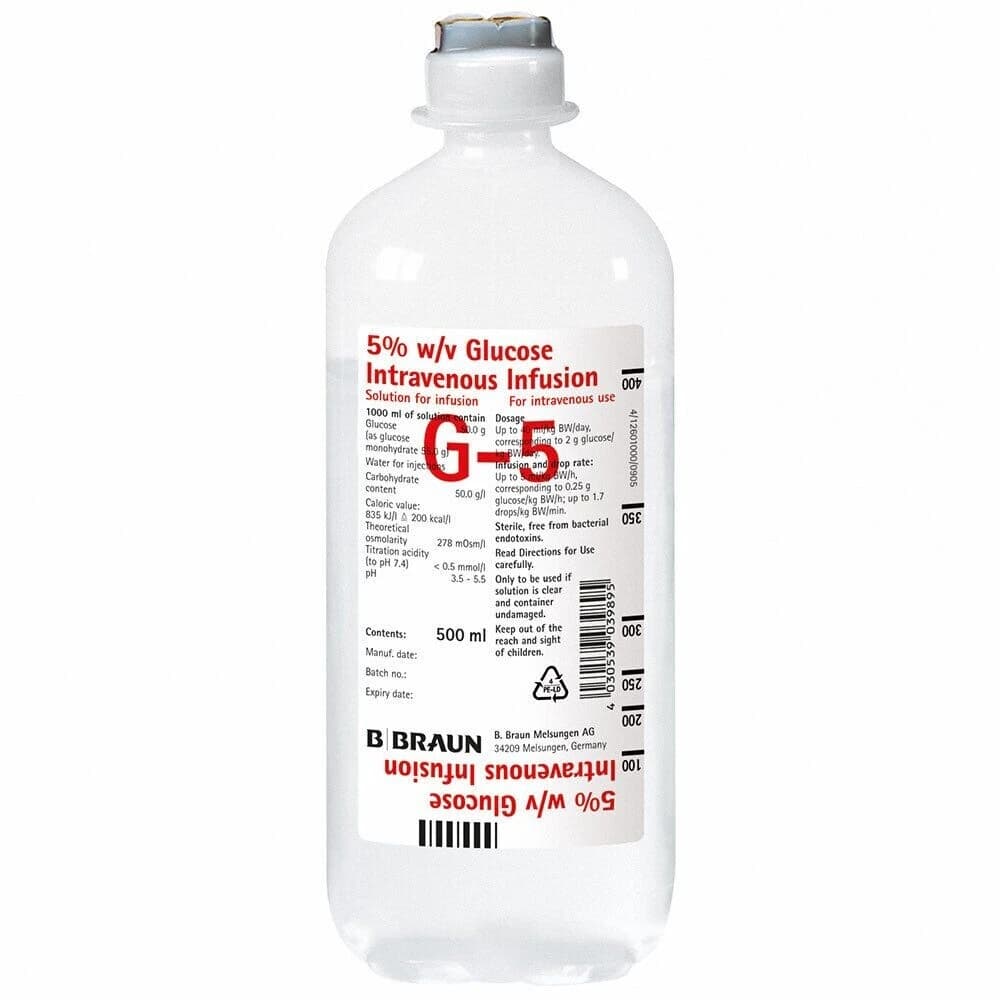 GLUCOSE 5 % 500 ML