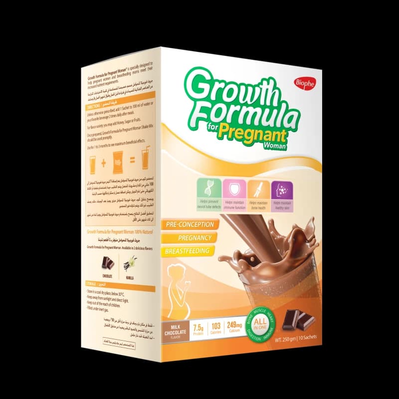 Growth Formula Pregnant With Chocolate 250 GM