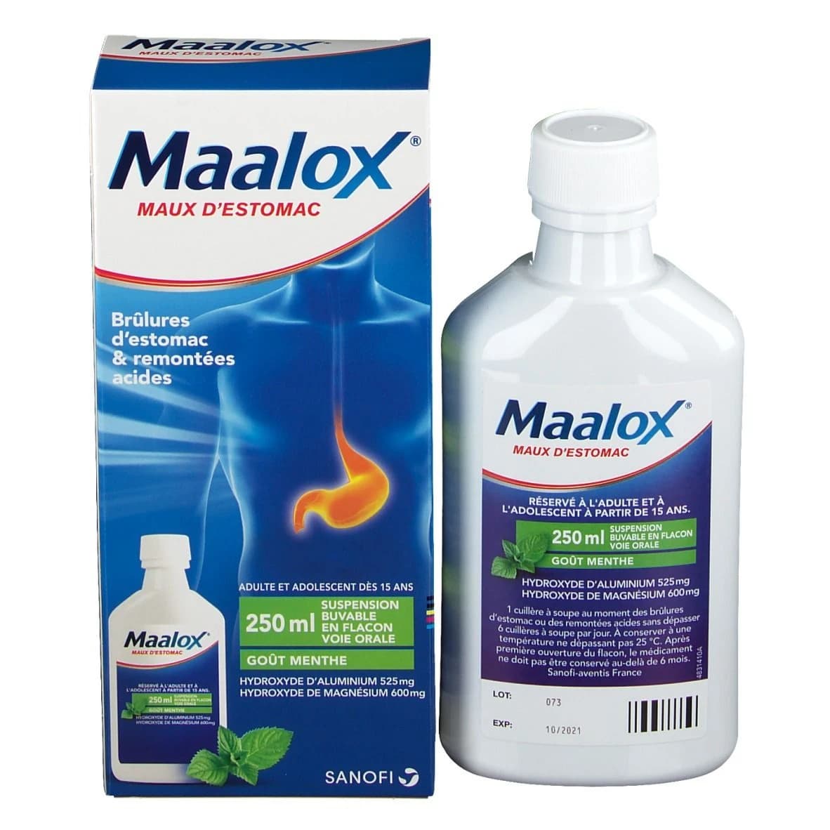 MAALOX maux SYRUP 250ML