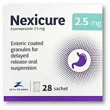 NEXICURE 2.5 MGM 28 SACHETS
