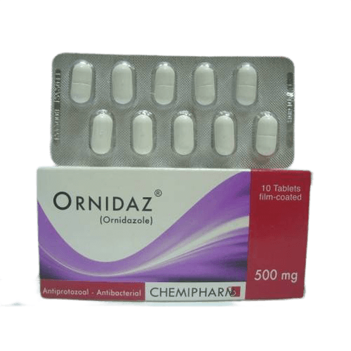ORNIDAZ 500MGM 10 TAP