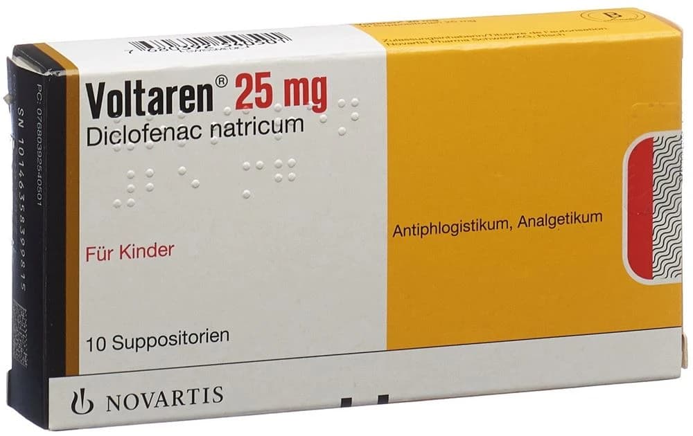 VOLTAREN 25MGM SUPP